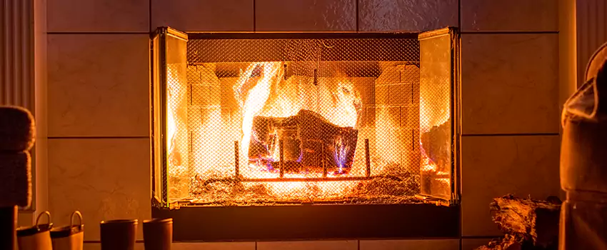 Mendota Hearth Landscape Fireplace Installation in Lehigh Acres, Florida