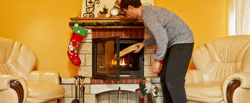 Rusted Metal Fireplace Restoration in Lehigh Acres, Florida