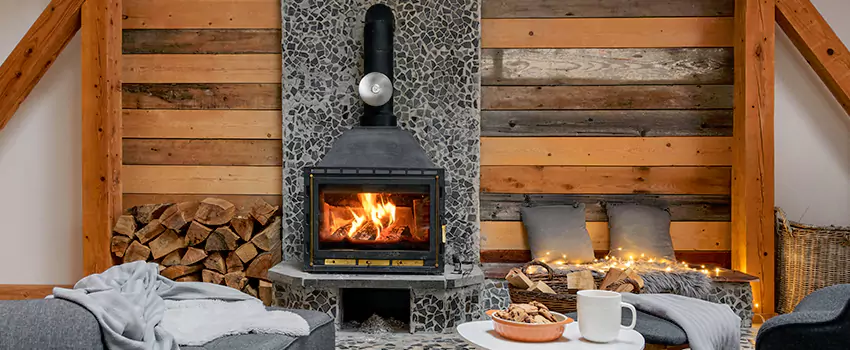 Thelin Hearth Products Direct Vent Gas Stove Fireplace Inspection in Lehigh Acres, Florida
